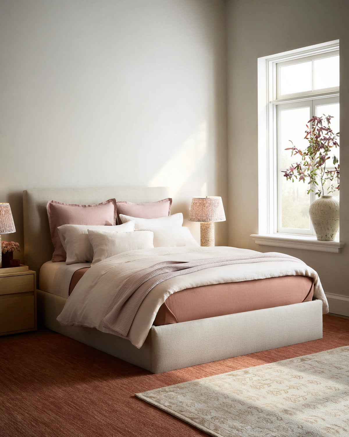 Organic Ribbed Cotton Coverlet - Twin / Toffee