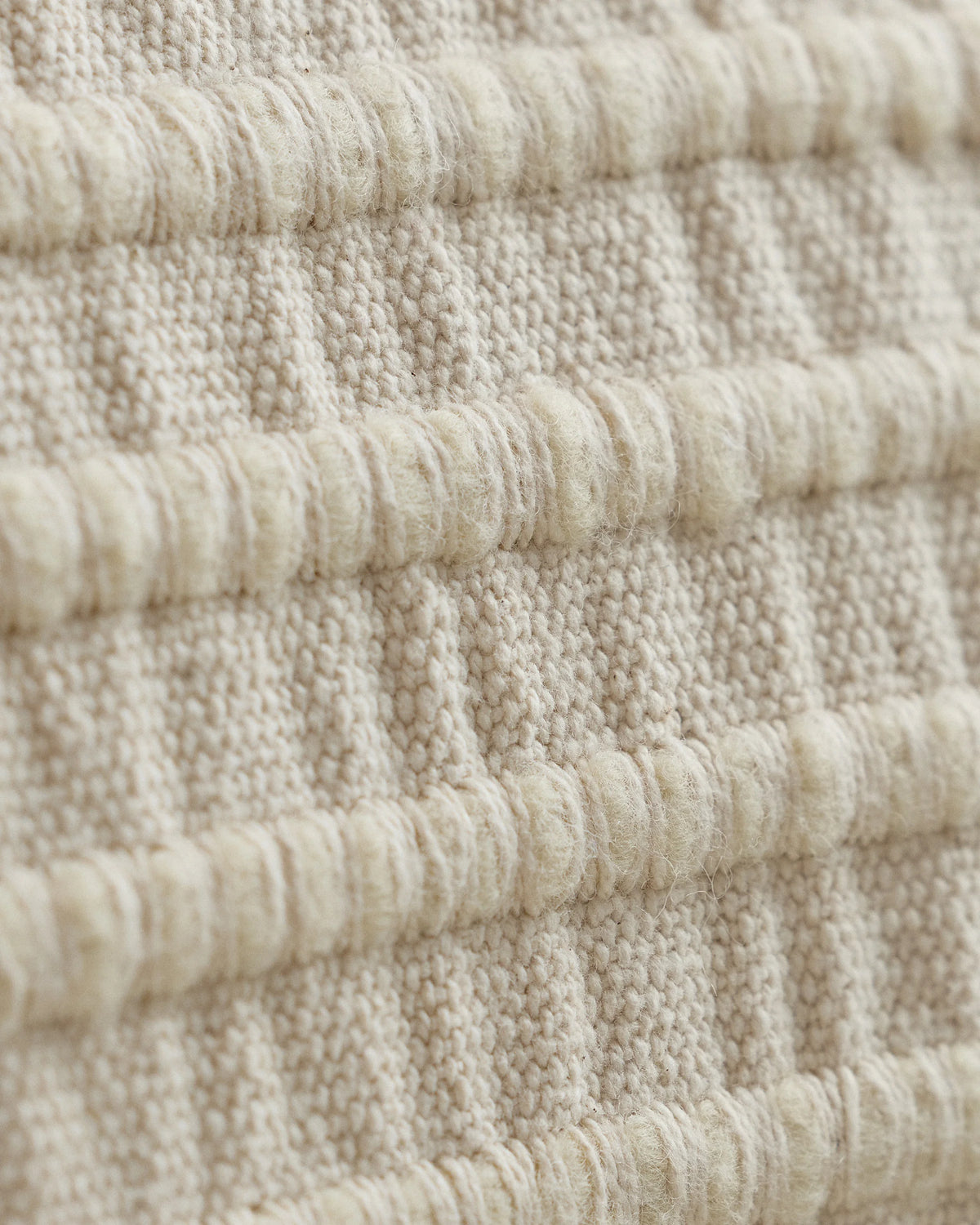 Ribbed Wool Cotton Pillow Cover - 20x20 / Red Clay