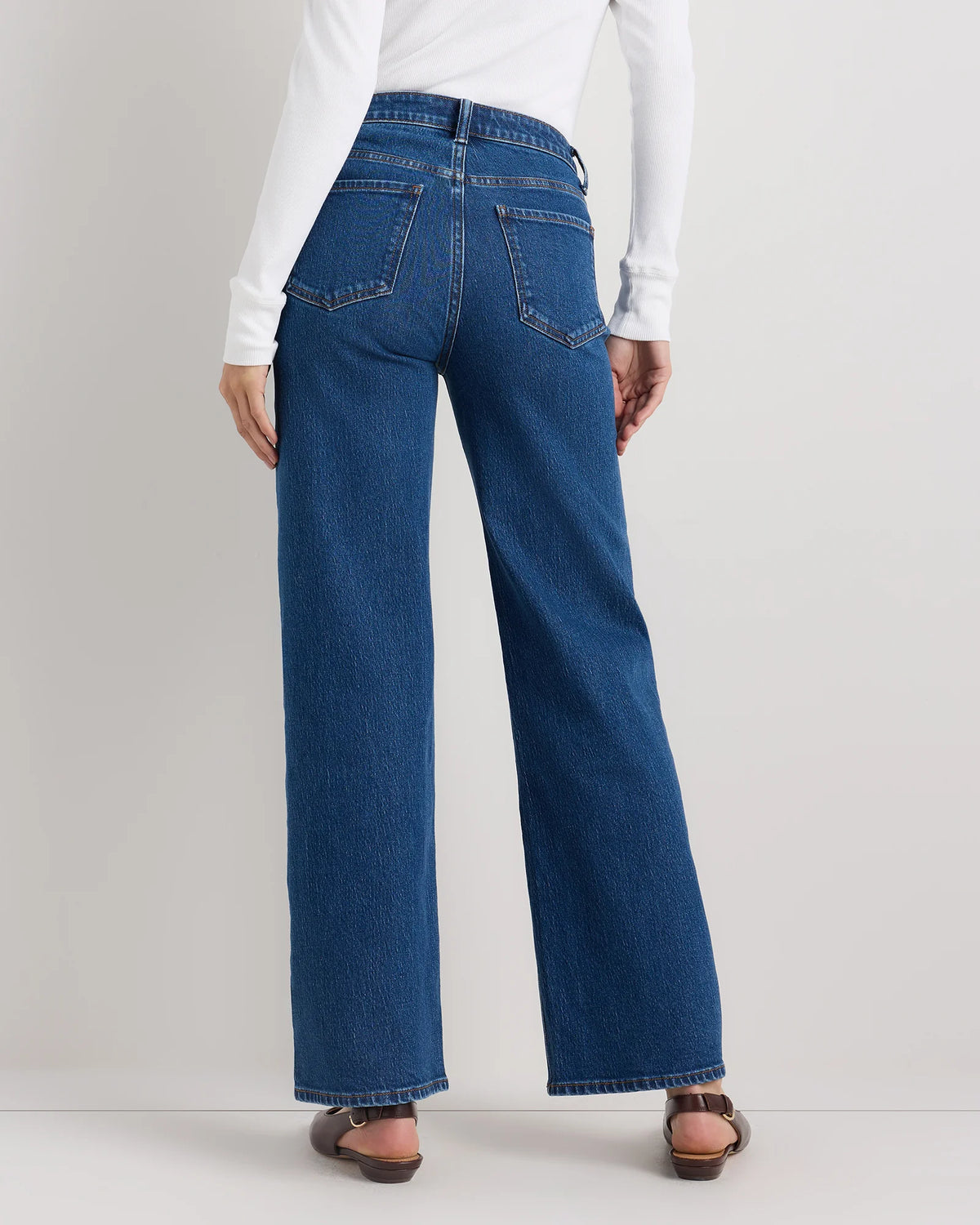 Bella Stretch Relaxed Straight Jeans - 24 / Atlantic Blue