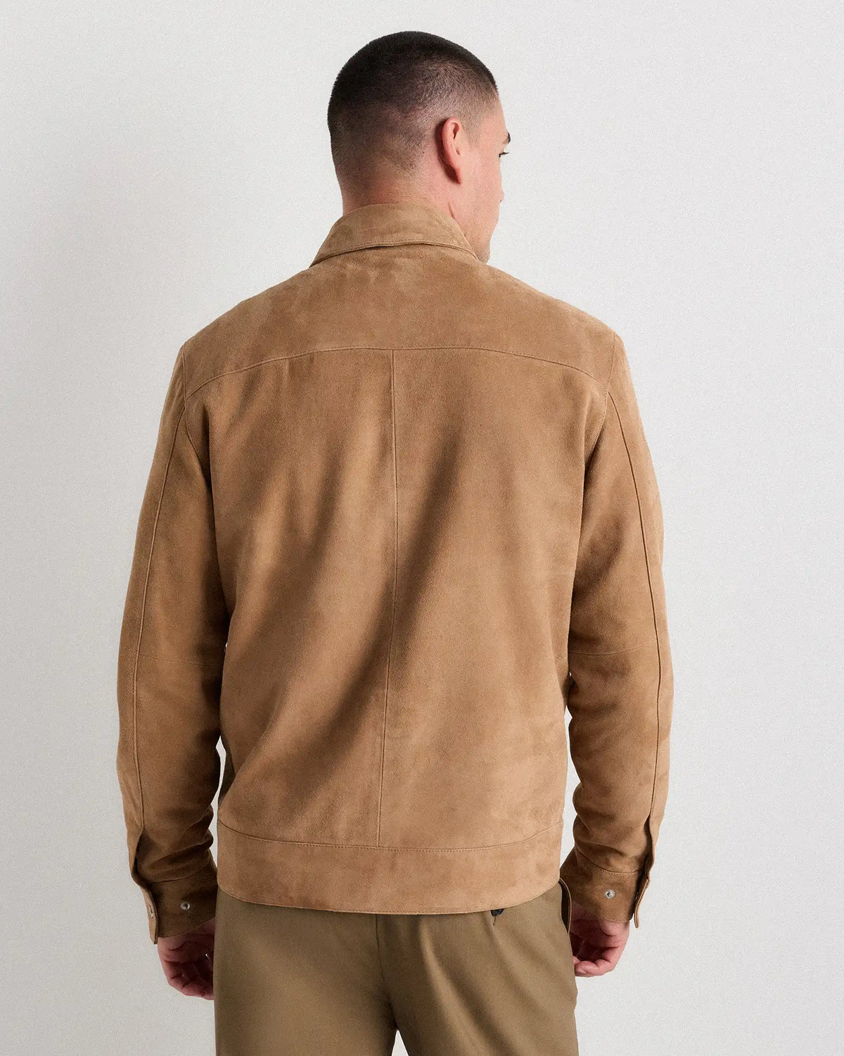 100% Suede Harrington Jacket