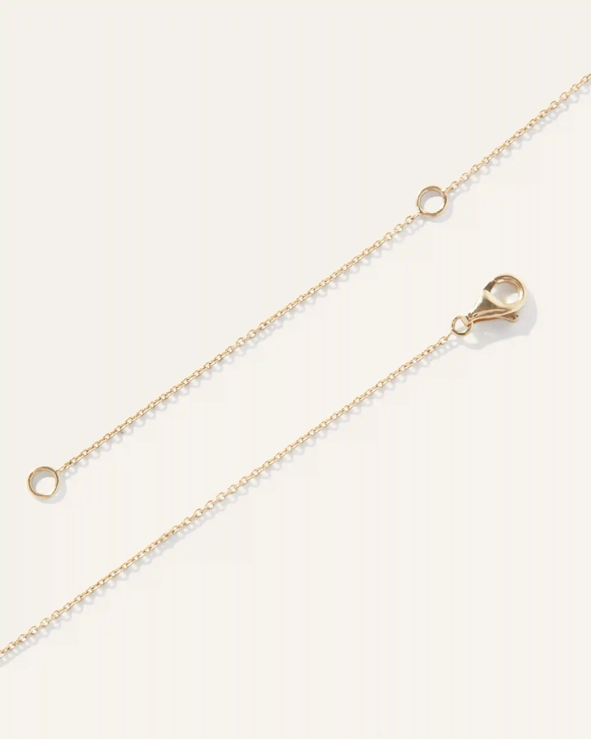 14K Gold Diamond Baguette Bar Necklace