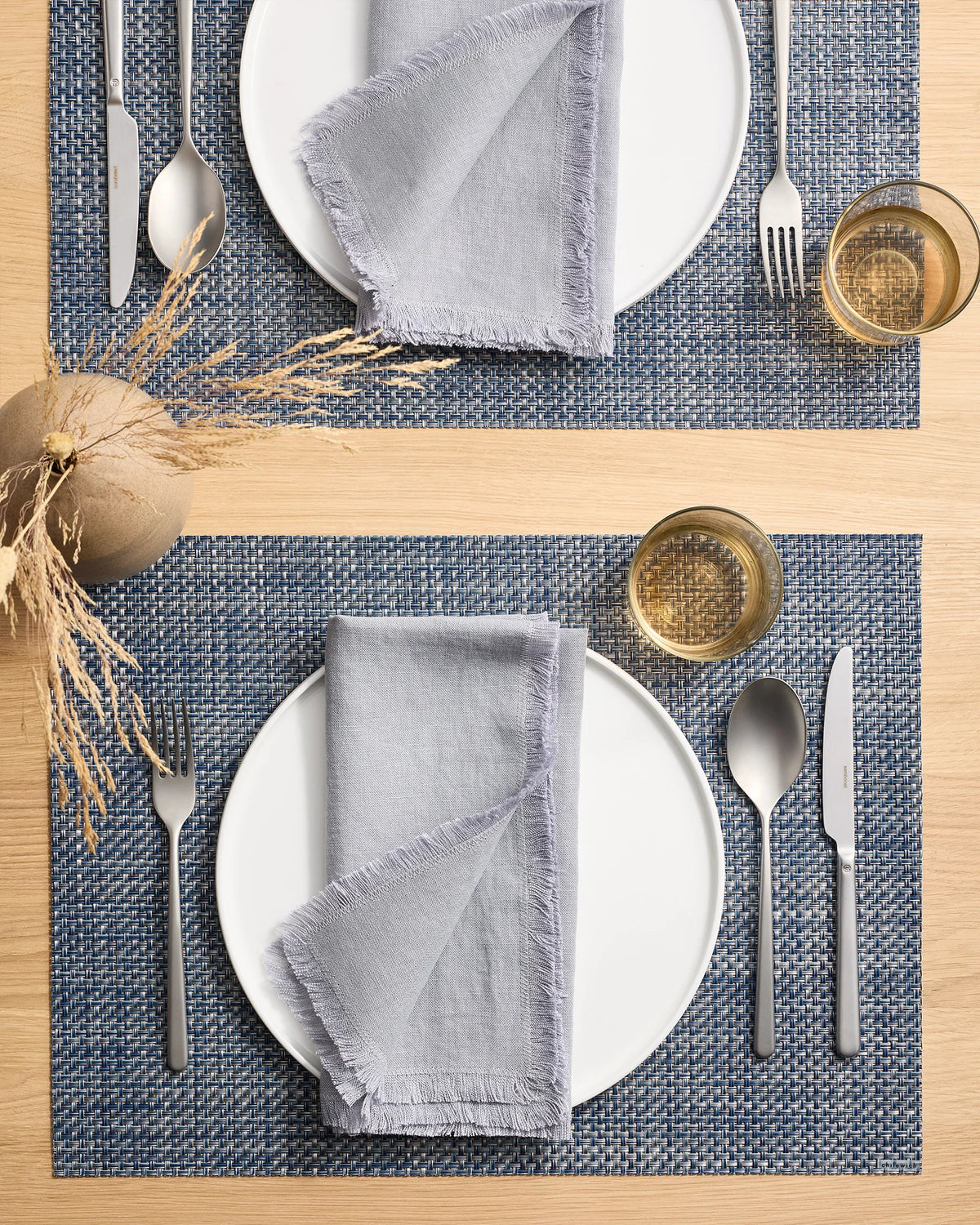 Basketweave Easy-Care Rectangular Placemat, Set of 4 by Chilewich - One Size / Celadon