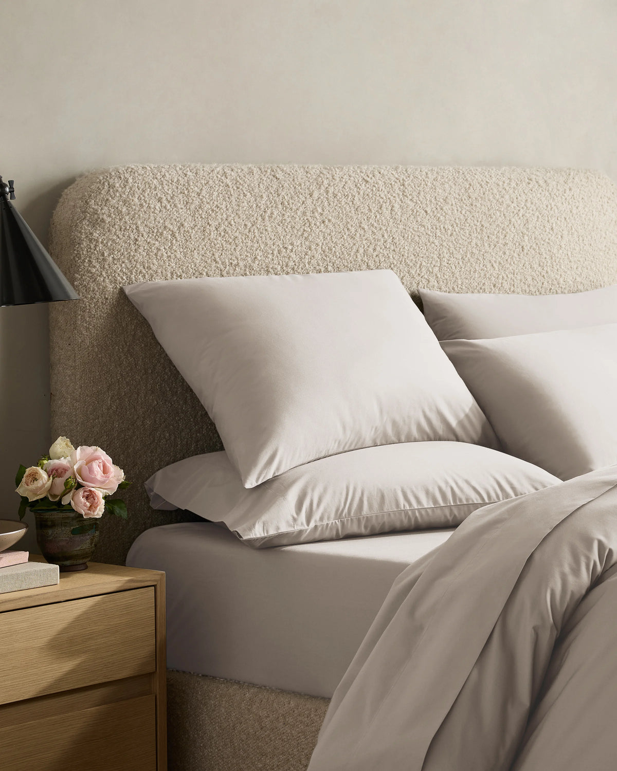 Organic Crisp Percale Duvet Cover Set - Twin / Espresso