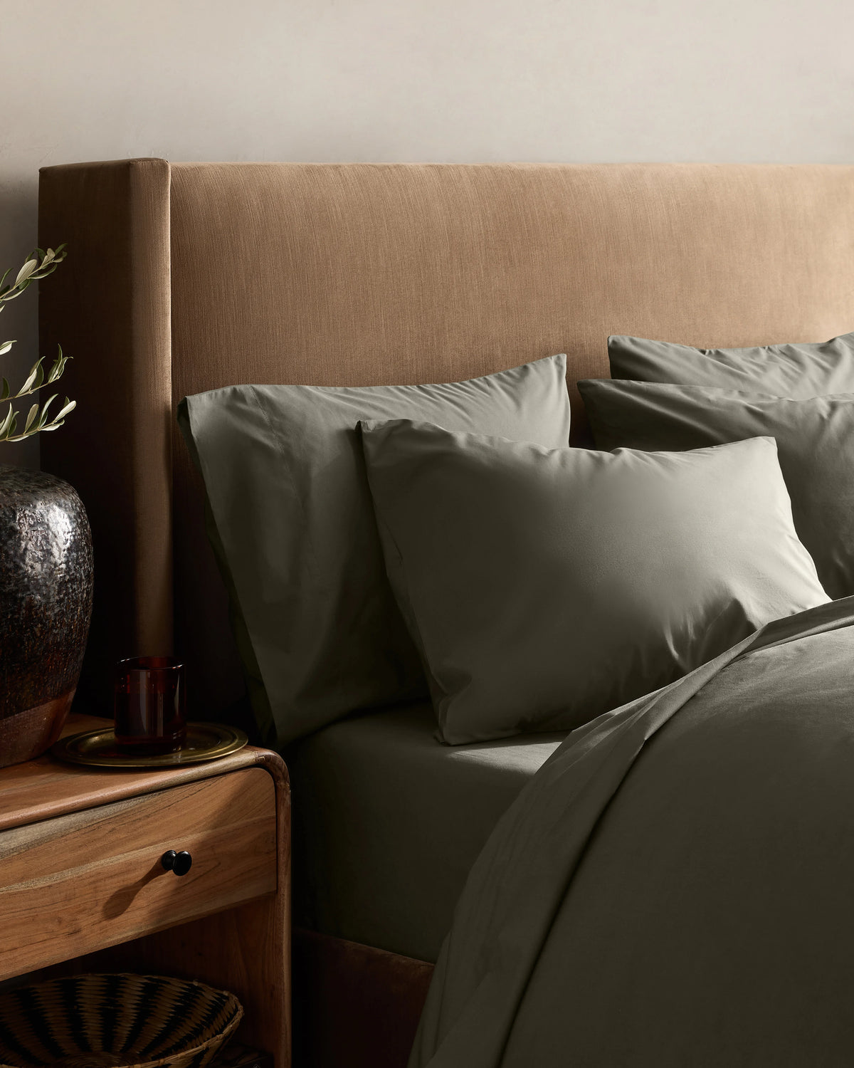 Organic Crisp Percale Deluxe Bedding Bundle - Twin / White