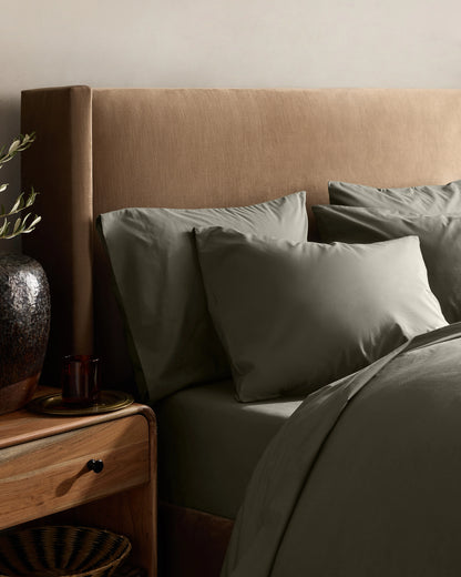 Organic Crisp Percale Sham Set - Standard / White