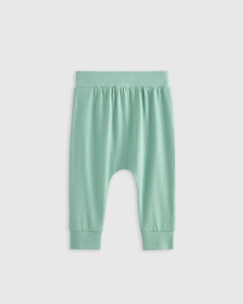 100% Organic Cotton Everyday Pant - 0-3M / Sage Green