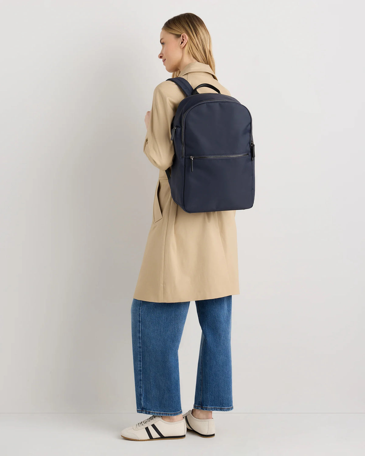 Voyage Nylon Slim Travel Backpack - One Size / Dark Green