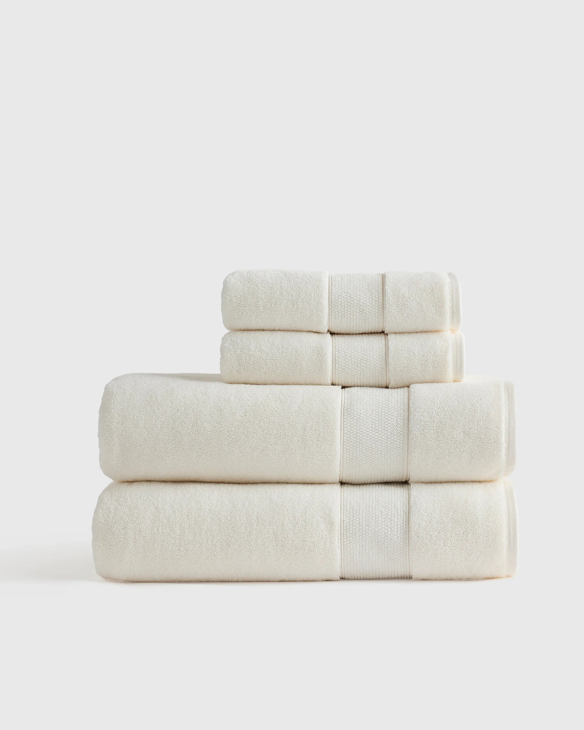 Classic Organic Turkish Cotton Bath Sheet Bundle (4 pieces) - One Size / White