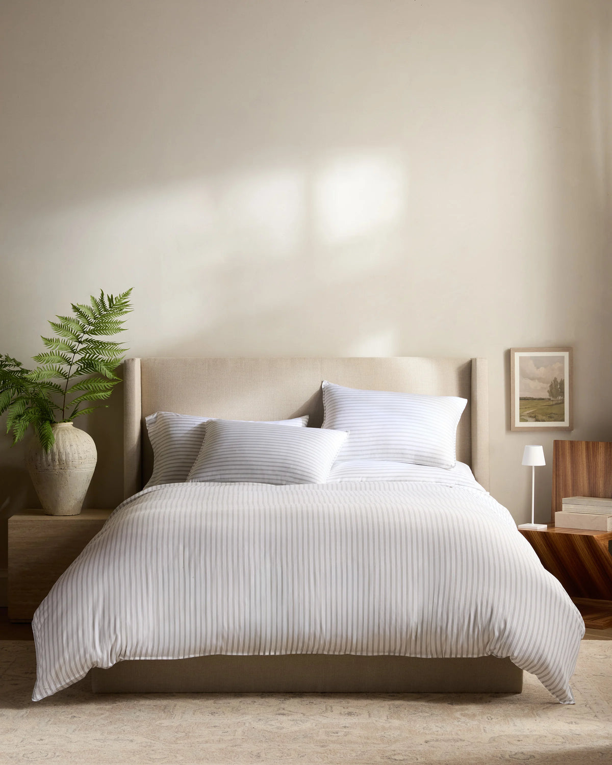 Bamboo Stripe Sham Set - Standard / Double Stripe Espresso