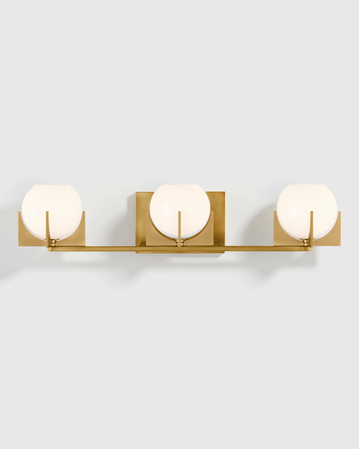 Deco Glass Globe Vanity Sconce - One Size / Brass