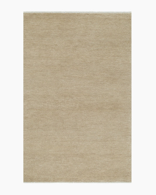 Lee Hand-Knotted Wool Rug - 5' x 8' / Oat
