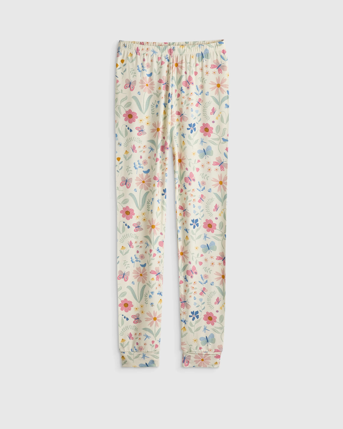 Bamboo Long Sleeve and Pant Pajama Set - 6 / Wildflower Dreams