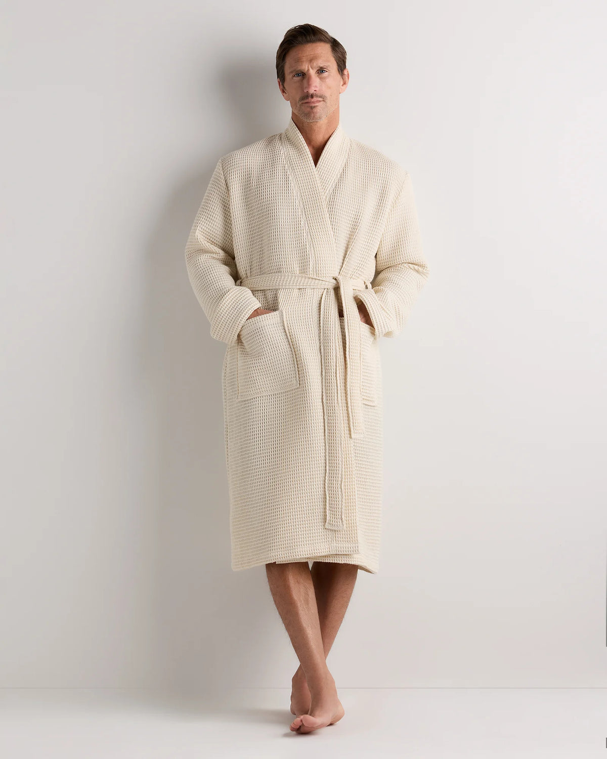 Organic Turkish Waffle Robe - XS / White