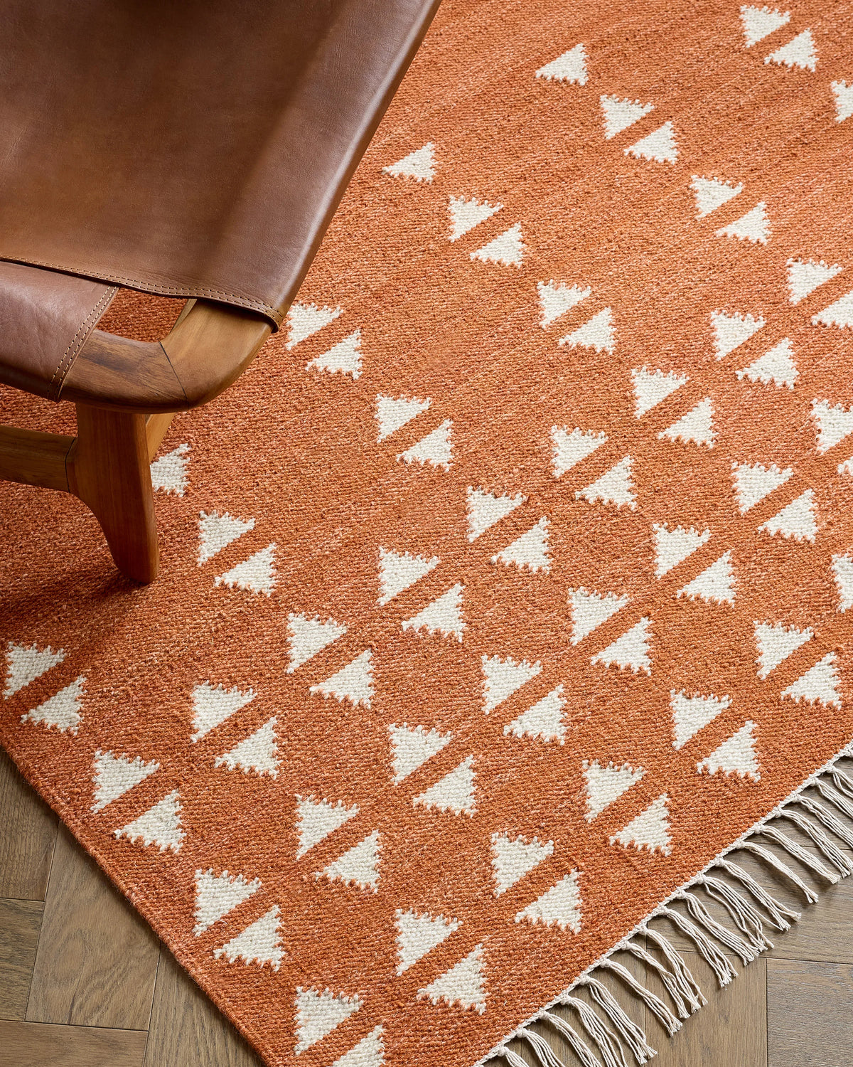 Shay Wool Kilim Rug - 3' x 5' / Brick