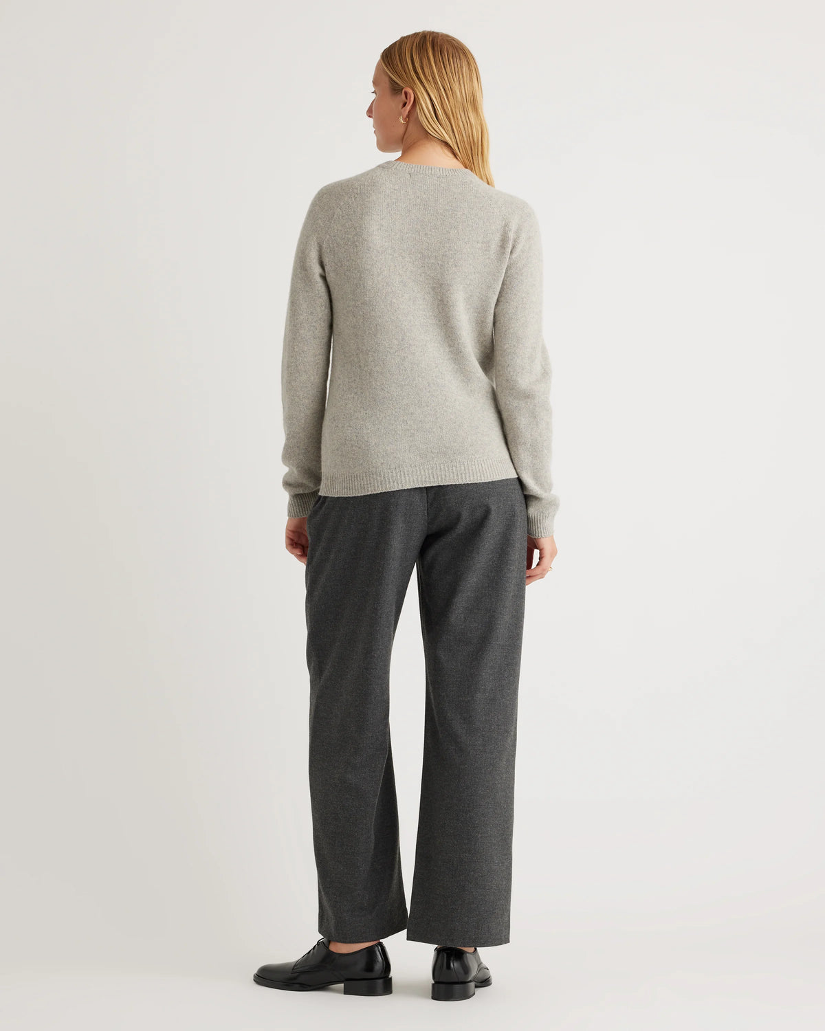 100% Yak Wool Crewneck Sweater - XS / Black