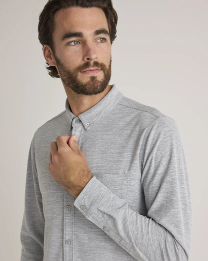 ProPique Performance Button Down - S / Light Grey