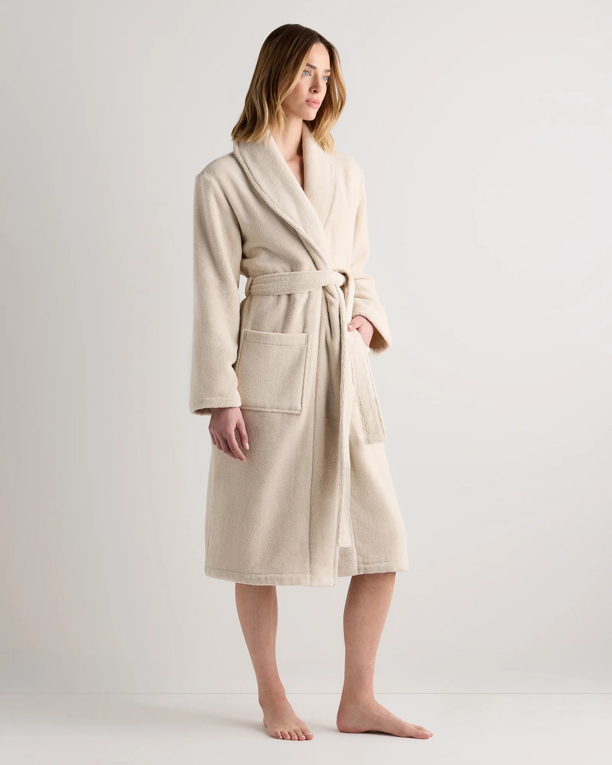 Turkish Cotton Terry Robe - XS / White