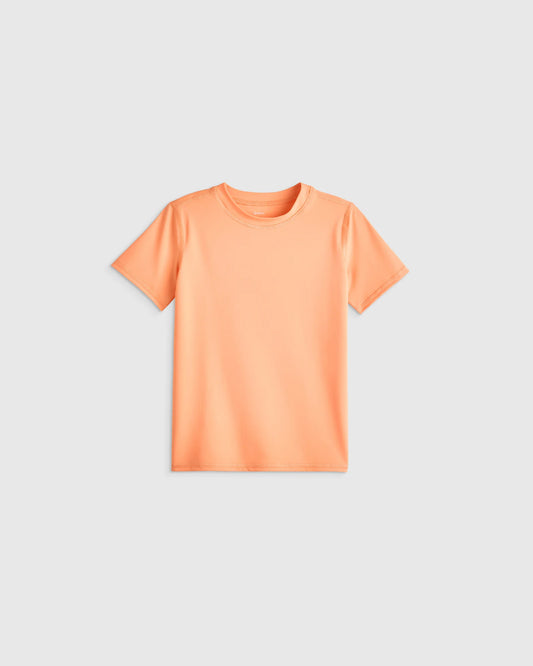 Short Sleeve Rash Guard Top - 2T / Coral Orange