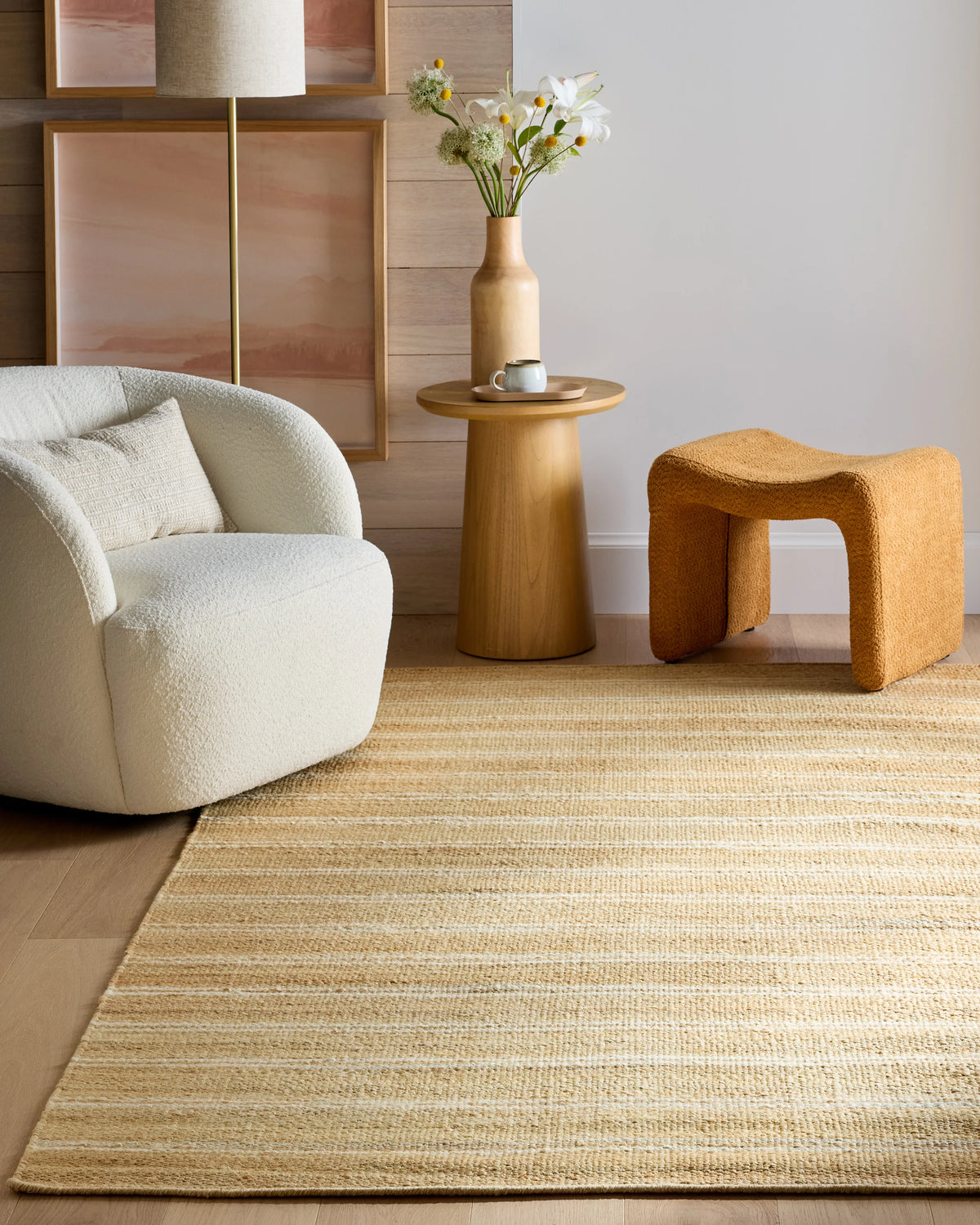 Rain Handwoven Jute Rug - 5' x 8' / Natural