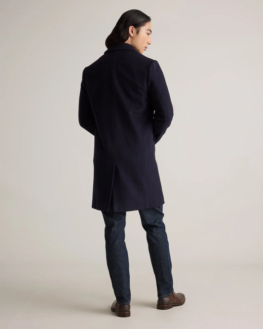 Italian Wool Overcoat - S / Heather Charcoal