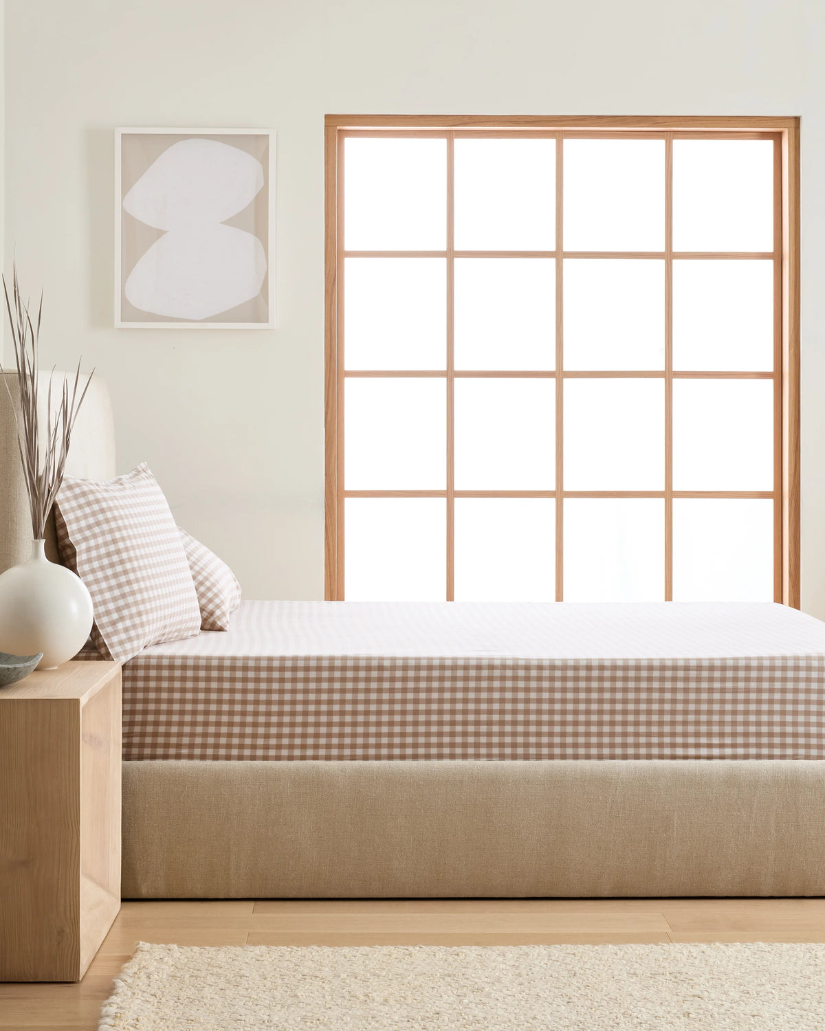 Organic Crisp Percale Fitted Sheet Set - Twin / Espresso