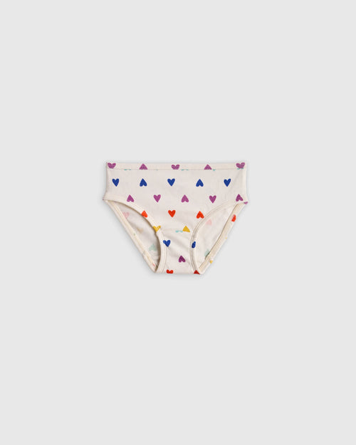 Girls 100% Organic Cotton Brief 7-Pack - 2T / Girl Multi Pack