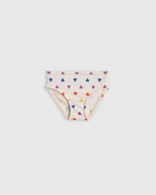 Girls 100% Organic Cotton Brief 7-Pack - 2T / Girl Multi Pack
