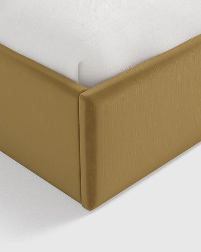 Wingback Bed in Performance Velvet - Full / Butterscotch