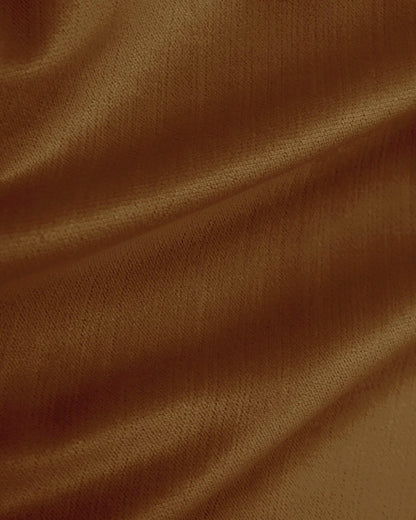 Square Bed in Performance Velvet - Full / Chocolate