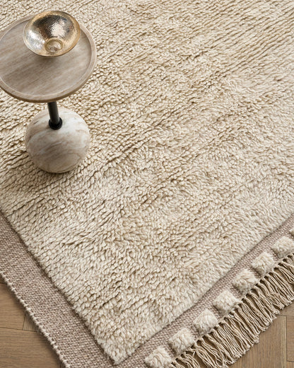Saje Wool Shag Rug - 3' x 5' / Neutral