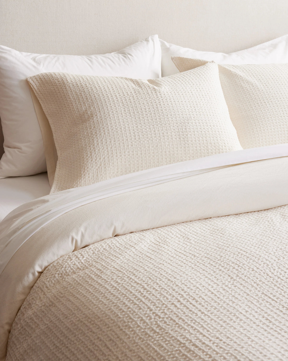 Organic Luxe Honeycomb Duvet Cover Set - Twin / Mineral