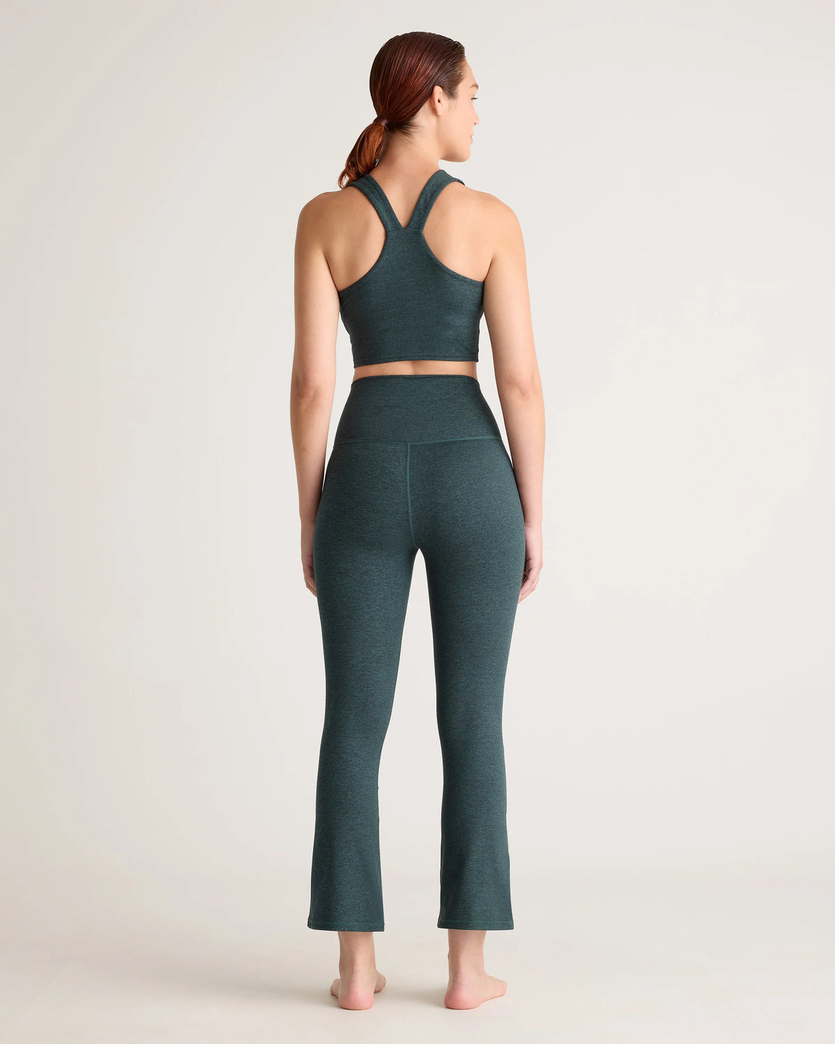 Ultra-Soft Cropped Bootcut Pants - XS / Heather Black