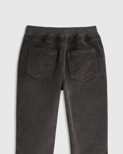 Organic Cotton Stretch Corduroy Pull-on Pant - 2T / Dark Coal