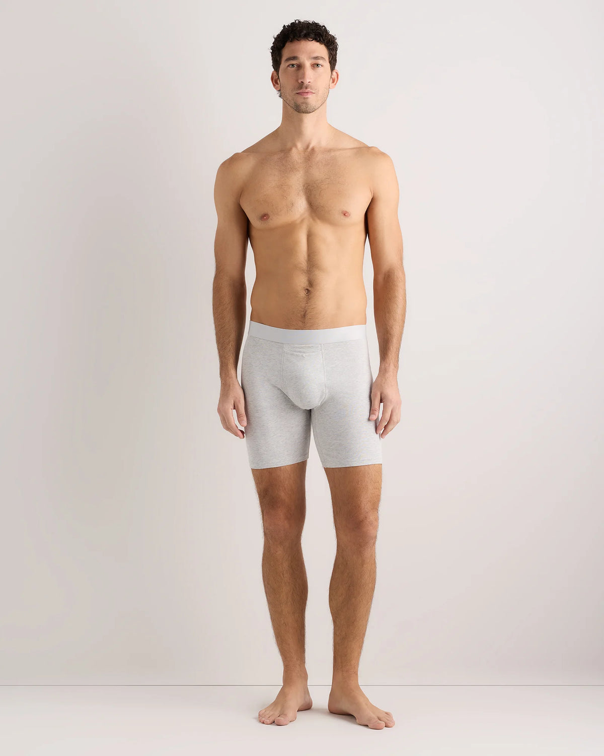 Organic Cotton 6'' Boxer Brief (3-pack) - XS / Light Grey