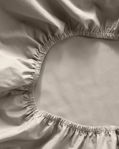 Organic Crisp Percale Sheet Set - Twin / White