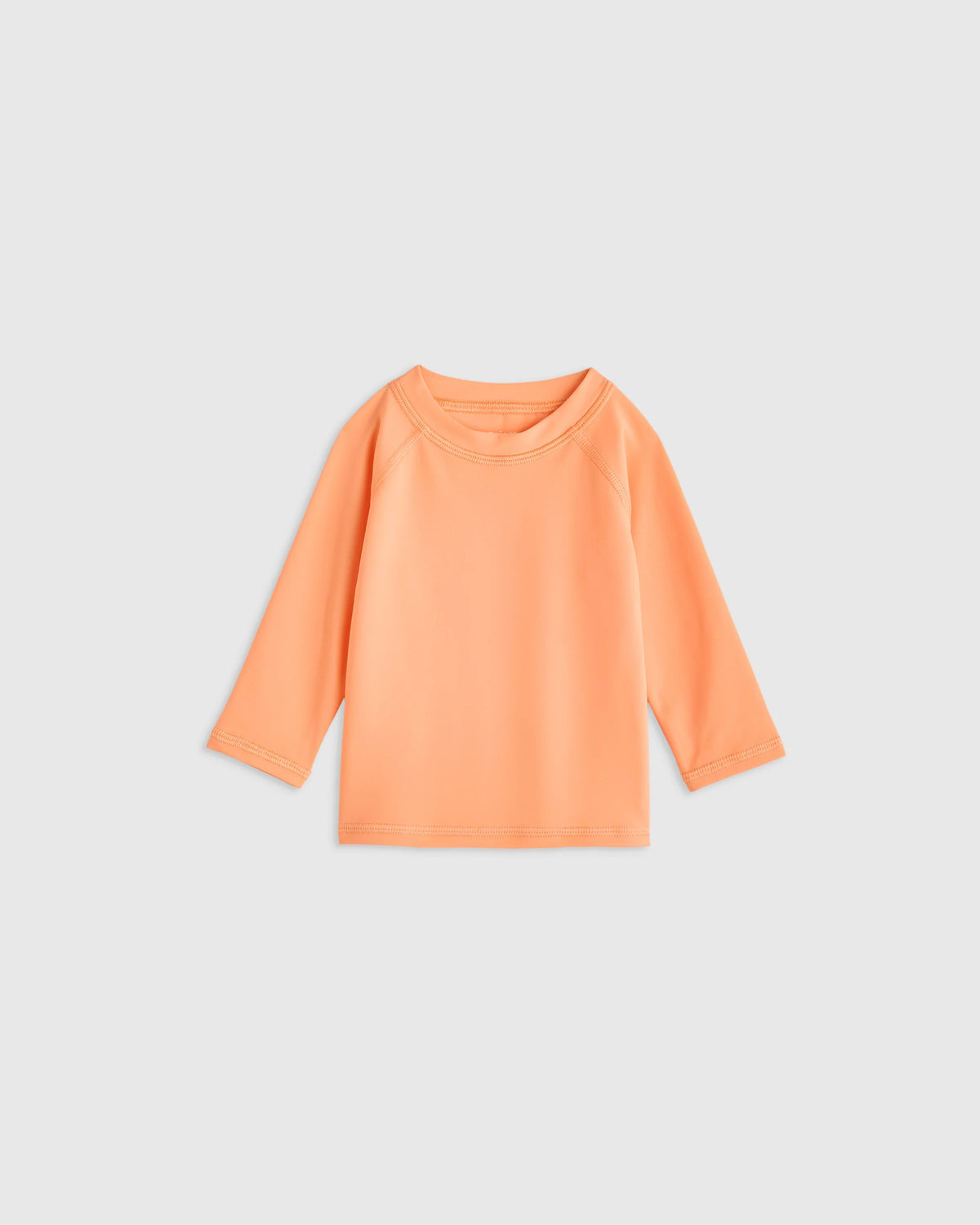 Long Sleeve Raglan Rash Guard - 6-9M / Island Aqua