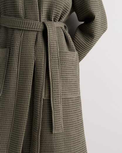 Organic Turkish Waffle Robe - XS / White