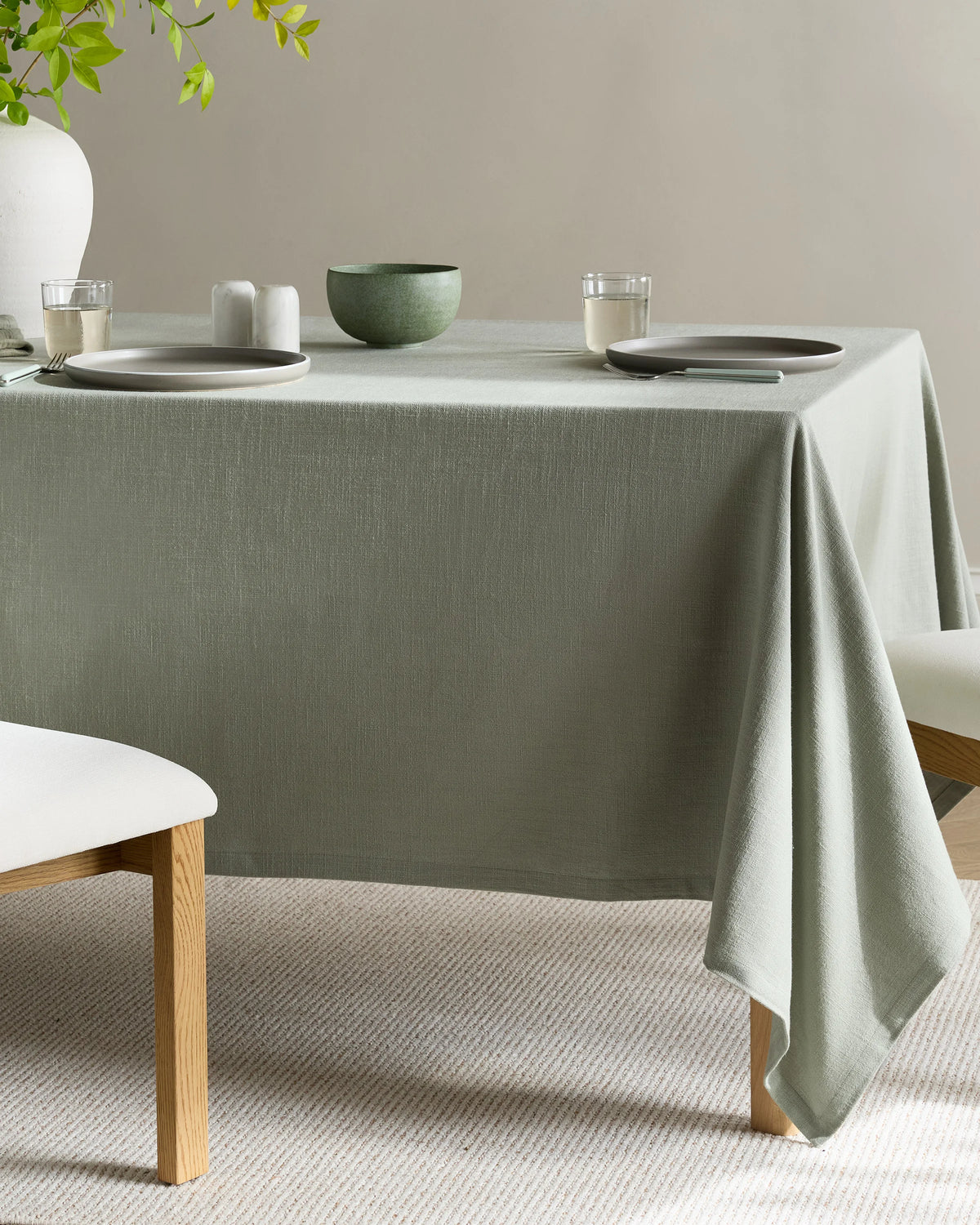 Organic Cotton Tablecloth - One Size / Dried Sage