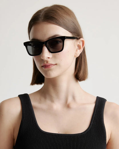 Luna Polarized Acetate Sunglasses - Narrow / Tan Tortoise with Brown Lens