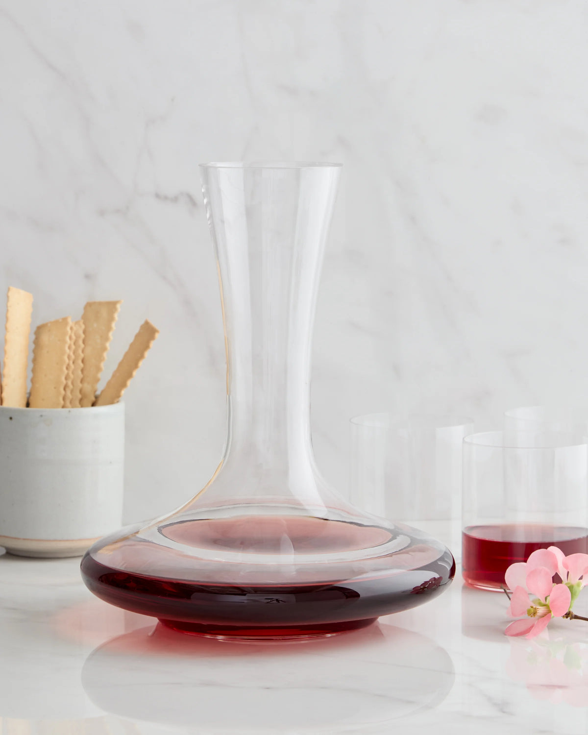 Mouth Blown Wine Decanter - One Size / Glass