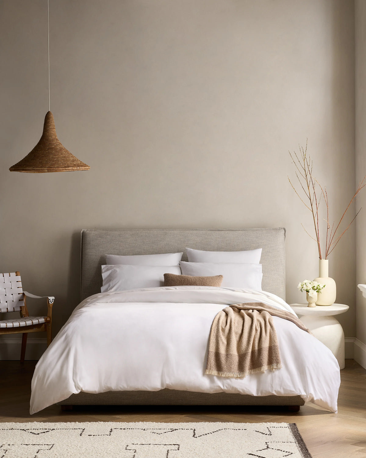Organic Crisp Percale Sham Set - Standard / White
