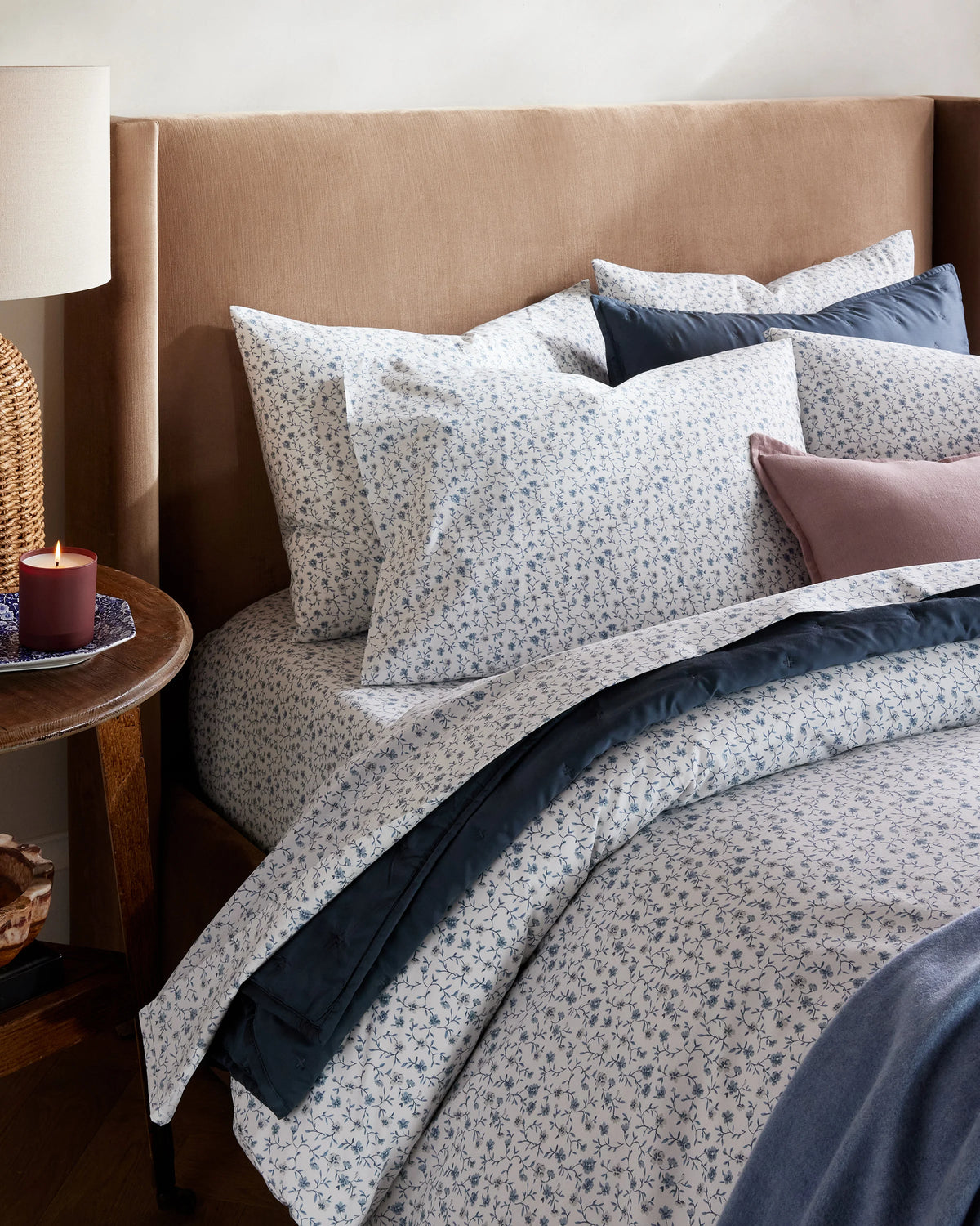 Organic Crisp Percale Deluxe Bedding Bundle - Twin / White
