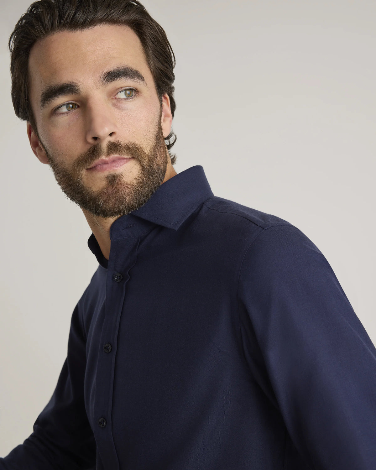 Organic Cotton Cashmere Dress Shirt - XS / Pale Blue