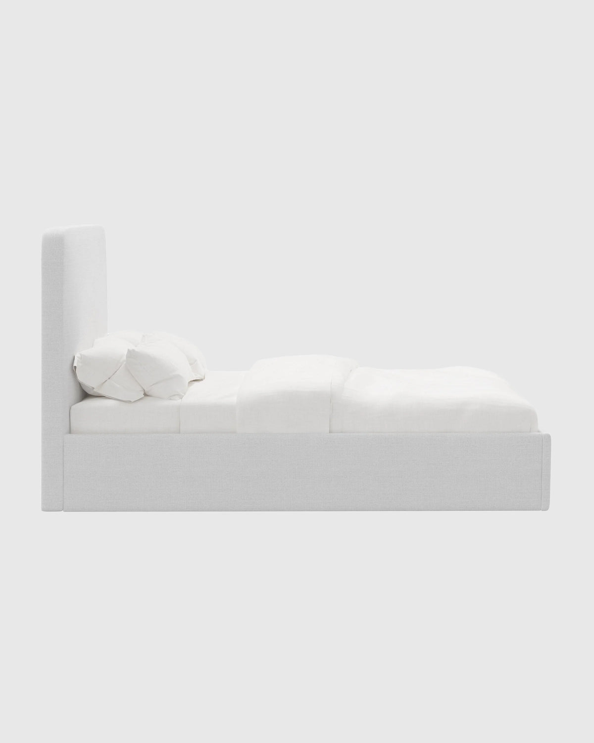 100% Linen Curved Bed - Full / Canvas