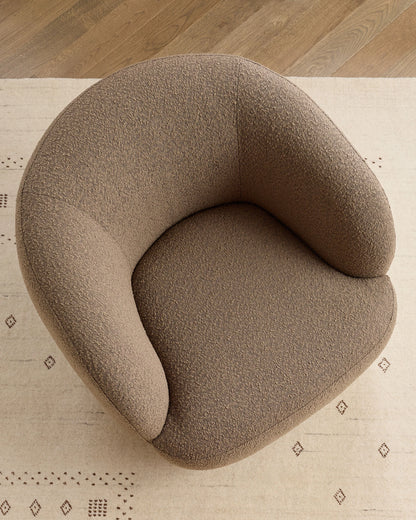 Performance Boucle Swivel Chair - One Size / Mocha Fog