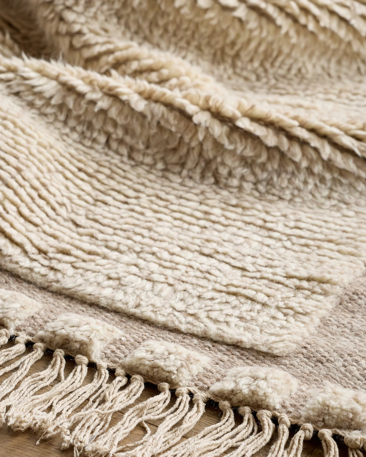 Saje Wool Shag Rug - 3' x 5' / Neutral