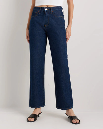 Bella Rigid Straight Jeans - 24 / Powder Blue Raw Hem
