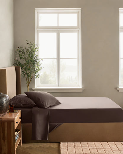Organic Crisp Percale Deluxe Bedding Bundle - Twin / White