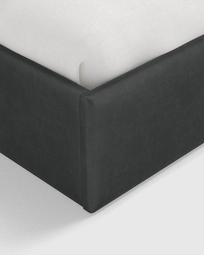 Square Bed in Performance Velvet - Full / Butterscotch