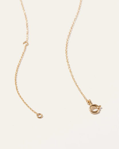 14K Gold Diamond Bezel Necklace - One Size / Yellow Gold